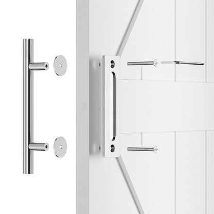 SMARTSTANDARD 12-Inch Barn Door Handles – Heavy-Duty Stainless Steel Two-Sided Pull