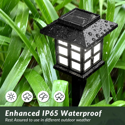 SOLPEX Solar Path Lights 12-Pack – IP65 Waterproof Outdoor Walkway
