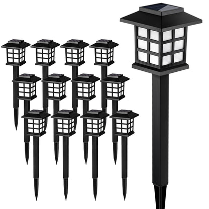SOLPEX Solar Path Lights 12-Pack – IP65 Waterproof Outdoor Walkway