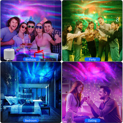Sonhonron Star Projector – Galaxy LED Nebula Night Light with Remote, Timer & Sound Mode