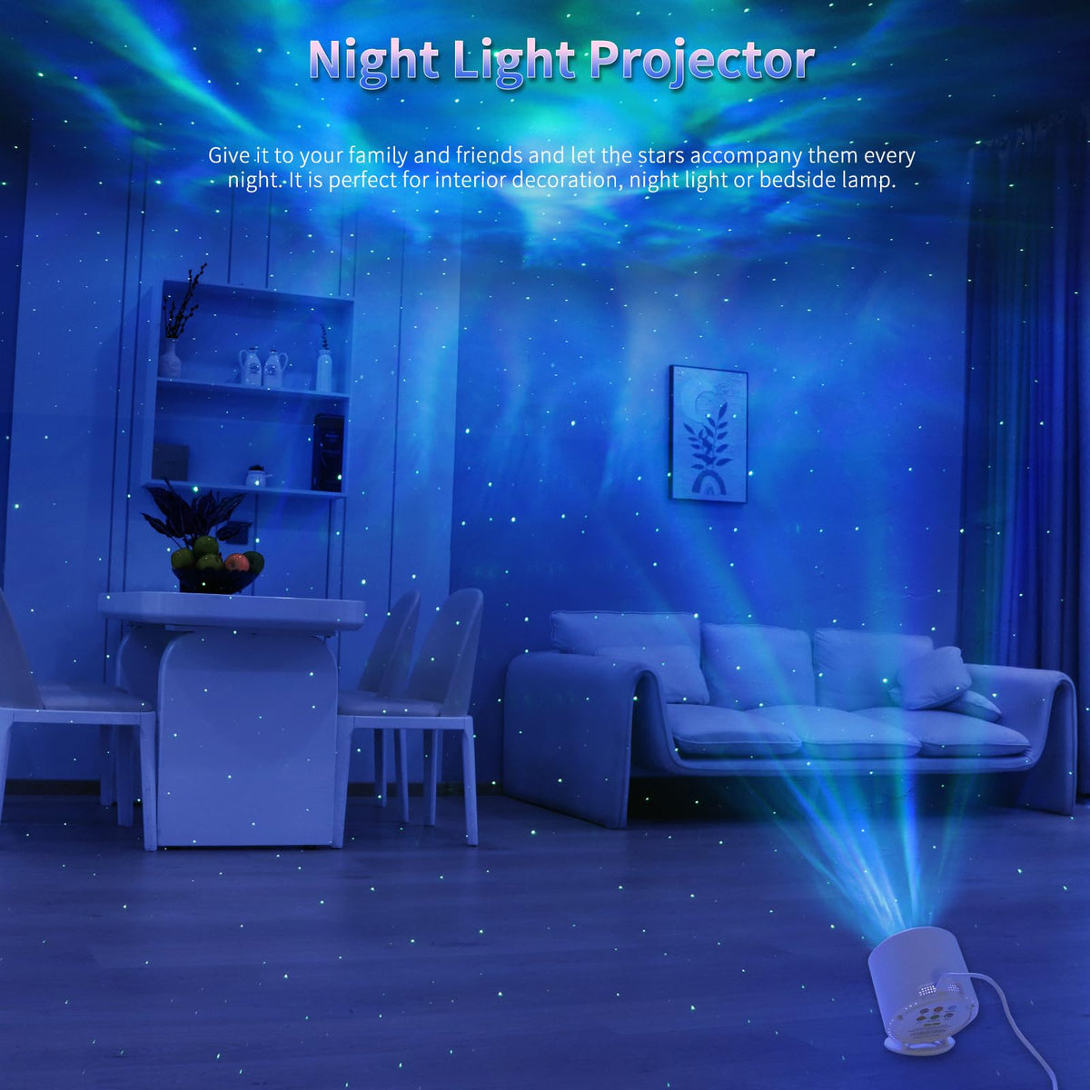 Sonhonron Star Projector – Galaxy LED Nebula Night Light with Remote, Timer & Sound Mode