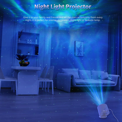 Sonhonron Star Projector – Galaxy LED Nebula Night Light with Remote, Timer & Sound Mode
