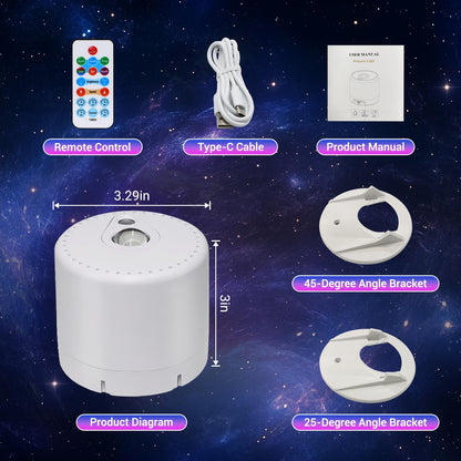 Sonhonron Star Projector – Galaxy LED Nebula Night Light with Remote, Timer & Sound Mode
