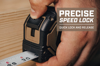 Spec Ops Tools 16' & 25' Tape Measure Set | MIL-X Blade, 360° Hook, Speed Lock