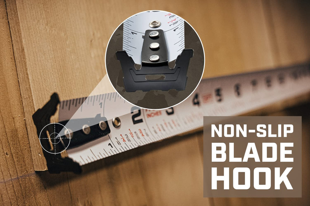 Spec Ops Tools 16' & 25' Tape Measure Set | MIL-X Blade, 360° Hook, Speed Lock