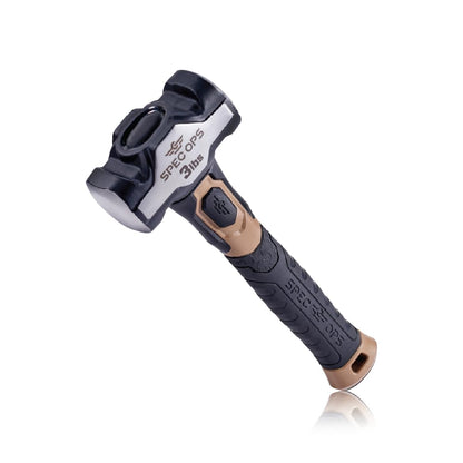 Spec Ops Tools Drilling Hammer – 3 lb Sledge with Bi-Material Grip & Vibration Dampening