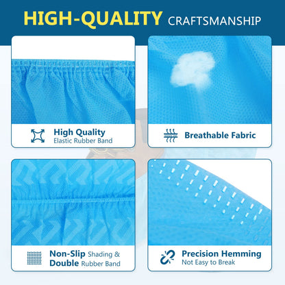Squish Disposable Shoe Covers Non-Slip, Thick & Durable — 100-Pack (50 Pairs)