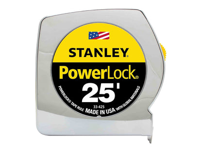 Stanley BOS33425 PowerLock II Power Return Rule - Durable Tape Measure