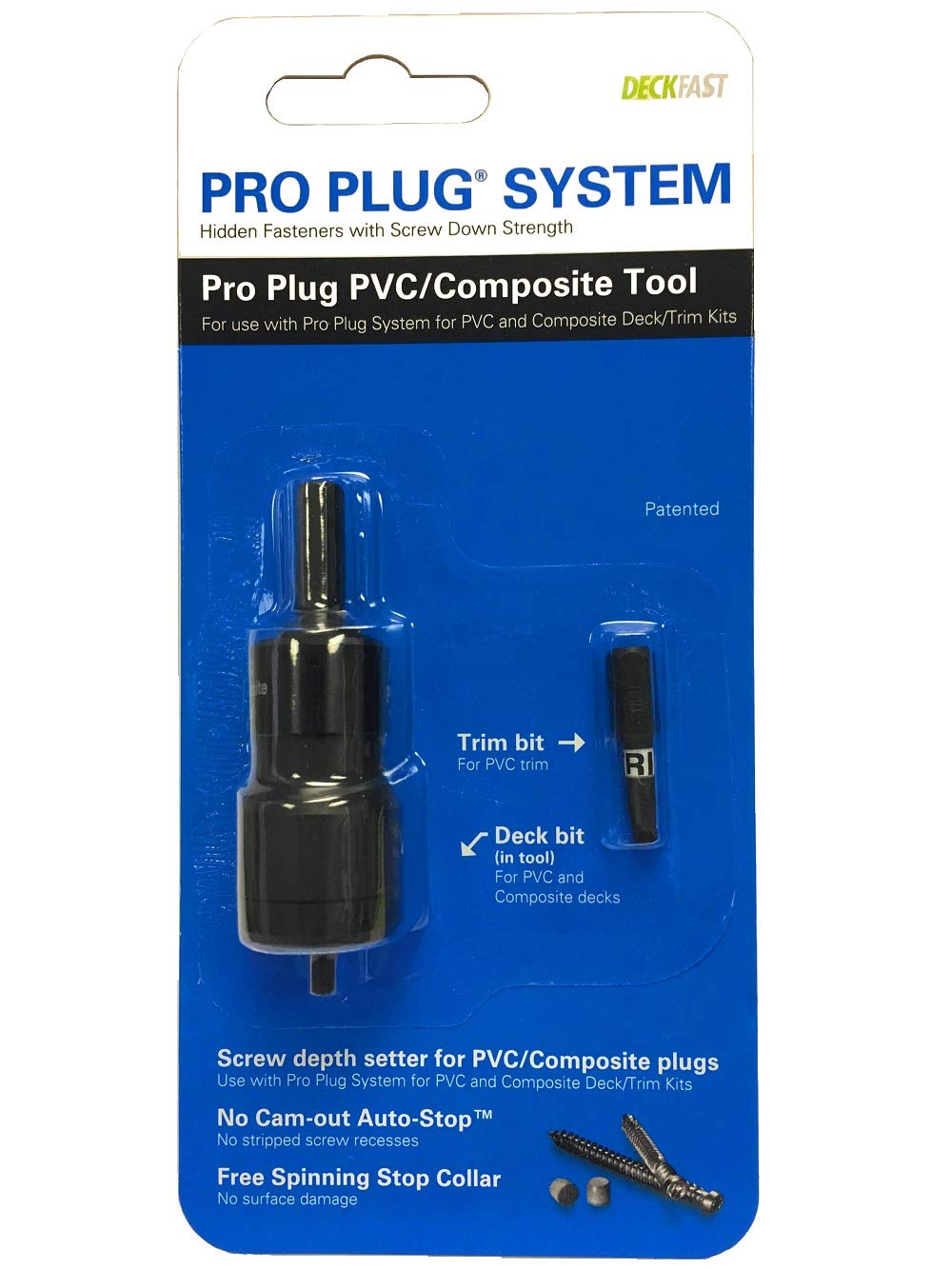 Starborn Pro Plug PVC Tool — Auto-Stop Depth Control for PVC Decking (Pro Plug System)