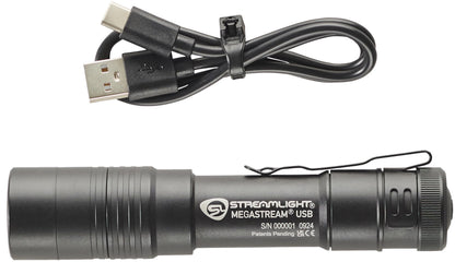 Streamlight MegaStream USB 1800-Lumen EDC Flashlight - Rechargeable, IPX7, USB-C