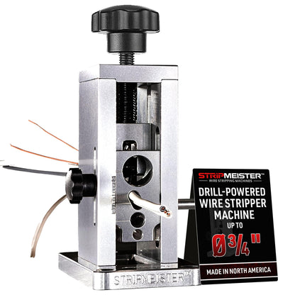 STRIPMEISTER Original Drill-Powered Wire Stripper – Up to Ø3/4 in Copper Wire