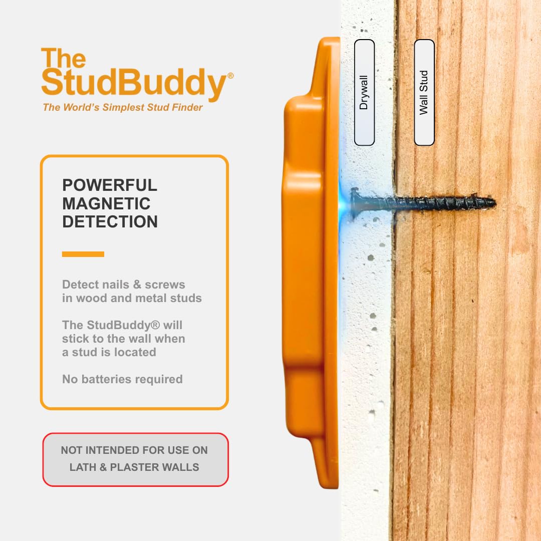 The StudBuddy Original Magnetic Stud Finder – Made in USA, No Batteries Required