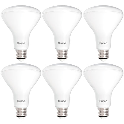 Sunco 6 Pack BR30 LED Recessed Can Light Bulbs – 850 lm, 11W, 3000K Warm White, Dimmable, E26, UL