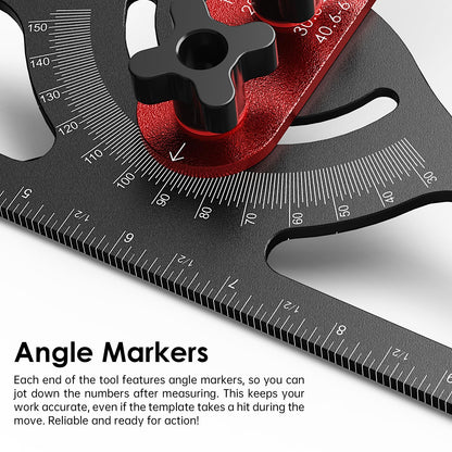 SUNLFPROD Stair Tread Template Tool – Dual Nut Locking Jig, Modular Stair Measuring Tool