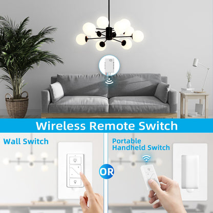 Sunmerit Wireless Dimmer Kit - 2 Remotes, 1 Receiver, Alexa Ready