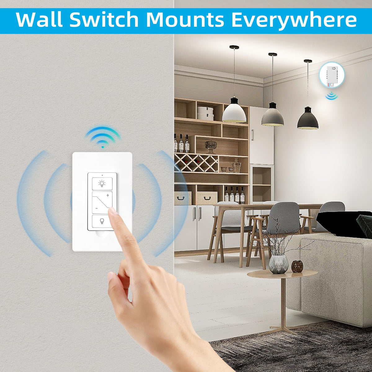Sunmerit Wireless Dimmer Kit - 2 Remotes, 1 Receiver, Alexa Ready