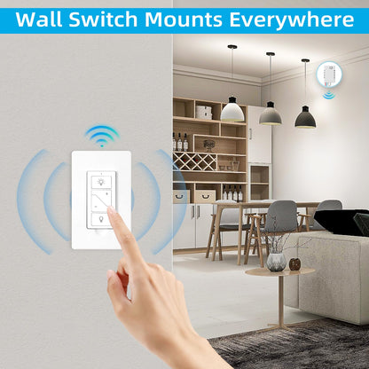 Sunmerit Wireless Dimmer Kit - 2 Remotes, 1 Receiver, Alexa Ready