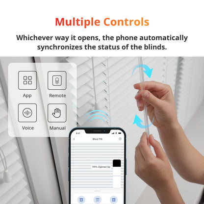 SwitchBot Smart Electric Motorized Blinds Kit – 3-Pack with Hub Mini