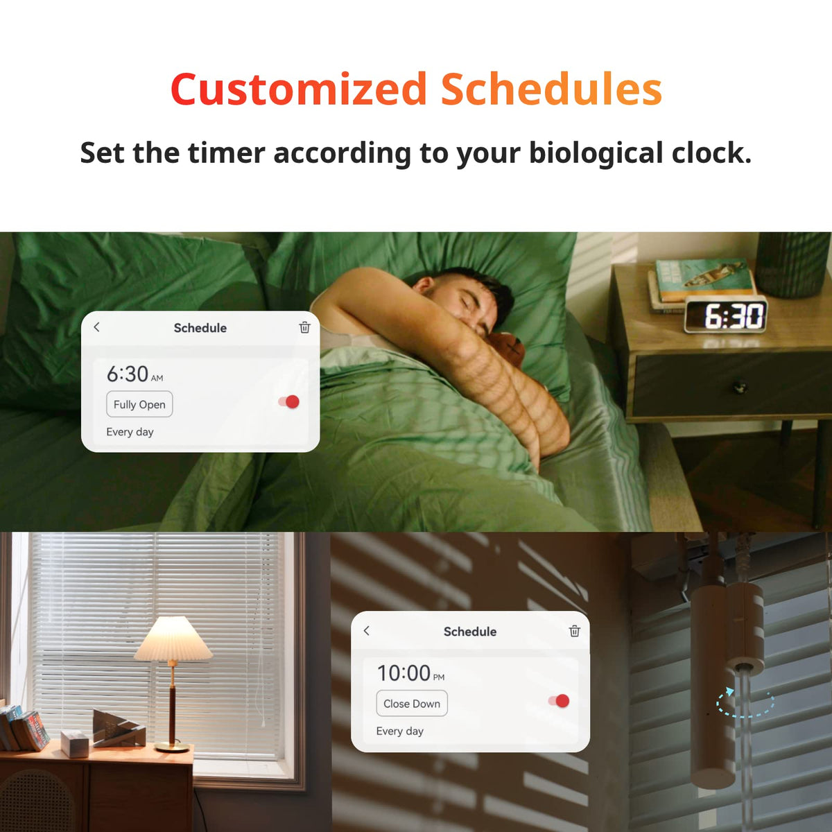 SwitchBot Smart Electric Motorized Blinds Kit – 3-Pack with Hub Mini