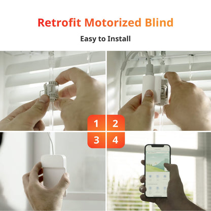 SwitchBot Smart Electric Motorized Blinds Kit – 3-Pack with Hub Mini