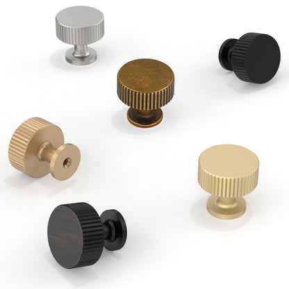 Talentedeco 10 Pack Antique Brass Kitchen Cabinet Knobs - Zinc Alloy Drawers