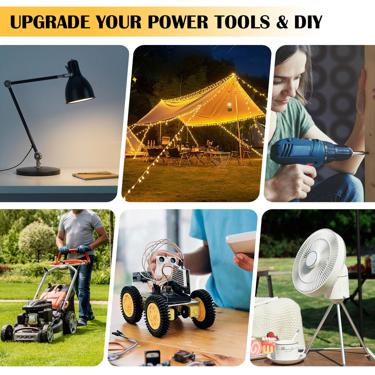TANHEYIN 20V to 12V Step-Down Converter for Dewalt Batteries | 240W Output