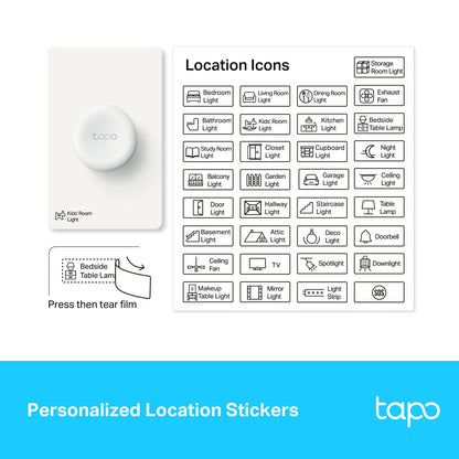 Tapo S200D Smart Button — Wireless Remote Dimmer with 3-Way Control | 1+ Year Battery Life