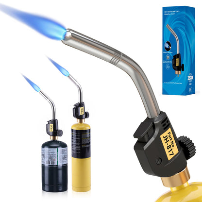TAUSOM Propane Torch Head with Trigger-Start Ignition – Adjustable MAPP Gas for HVAC & Plumbing