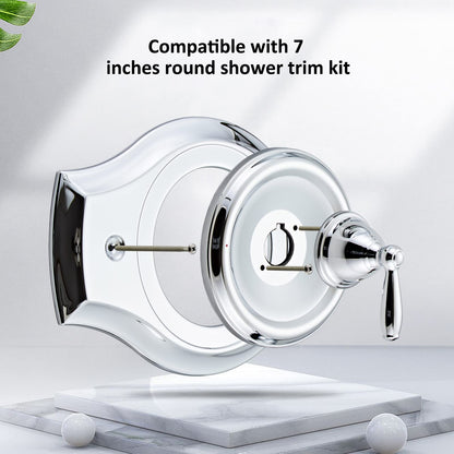 Tearel Renovation Shower Cover Plate – 2- or 3-Handle to 1-Handle, Chrome