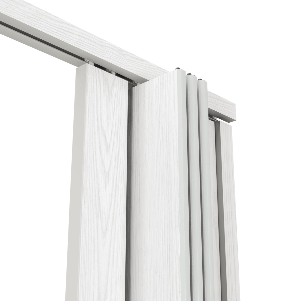 Techni Home 36-Inch Wide Premium Foldable Accordion Doors – Double Walled, White Oak