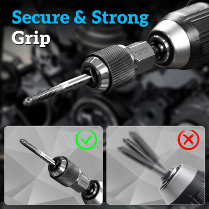 Thinkpro Ratcheting Tap Socket Set 2pc | Adjustable Jaws, 3/8 Drive, Cr-Mo Steel