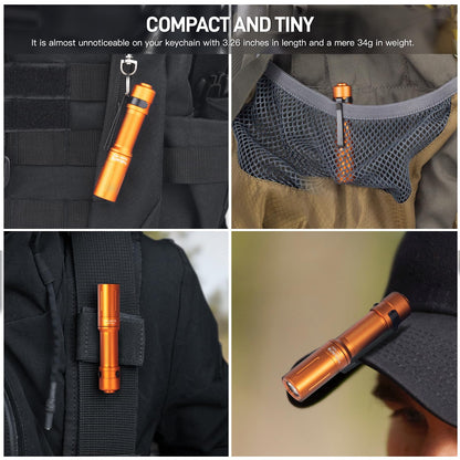 ThruNite Archer Mini EDC Flashlight – 405 Lumens USB-C Rechargeable, IPX8 Waterproof