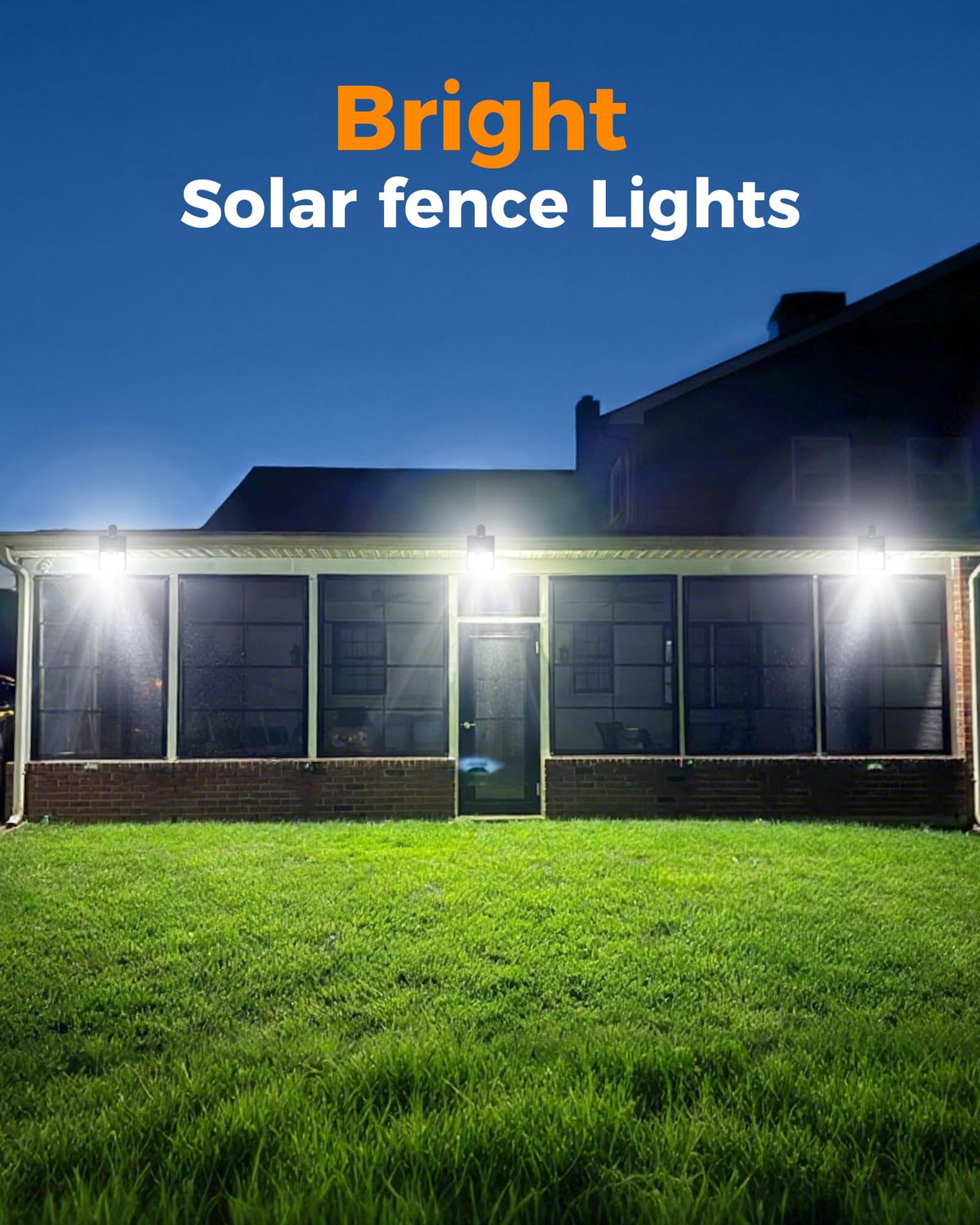Thumok Clip-On Solar Lights Outdoor | 72 LEDs, Motion Sensor, IP65 Waterproof, 2-Pack