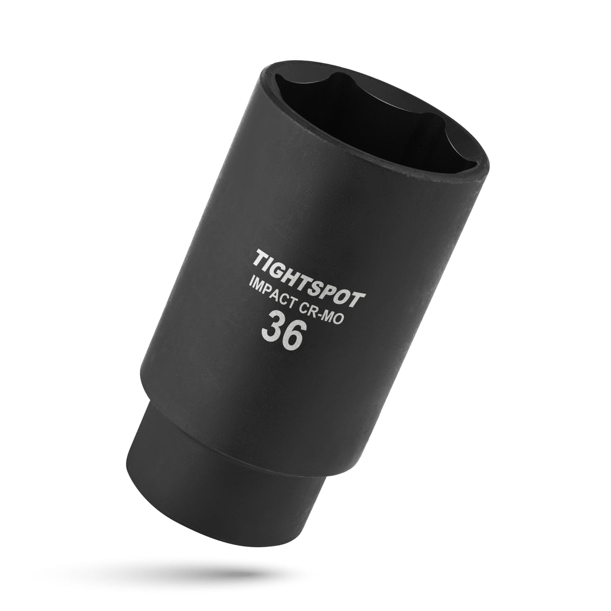 TIGHTSPOT 1/2-Inch Drive 36 mm Deep Impact Socket — Anti-Rounding 6-Point, Metric