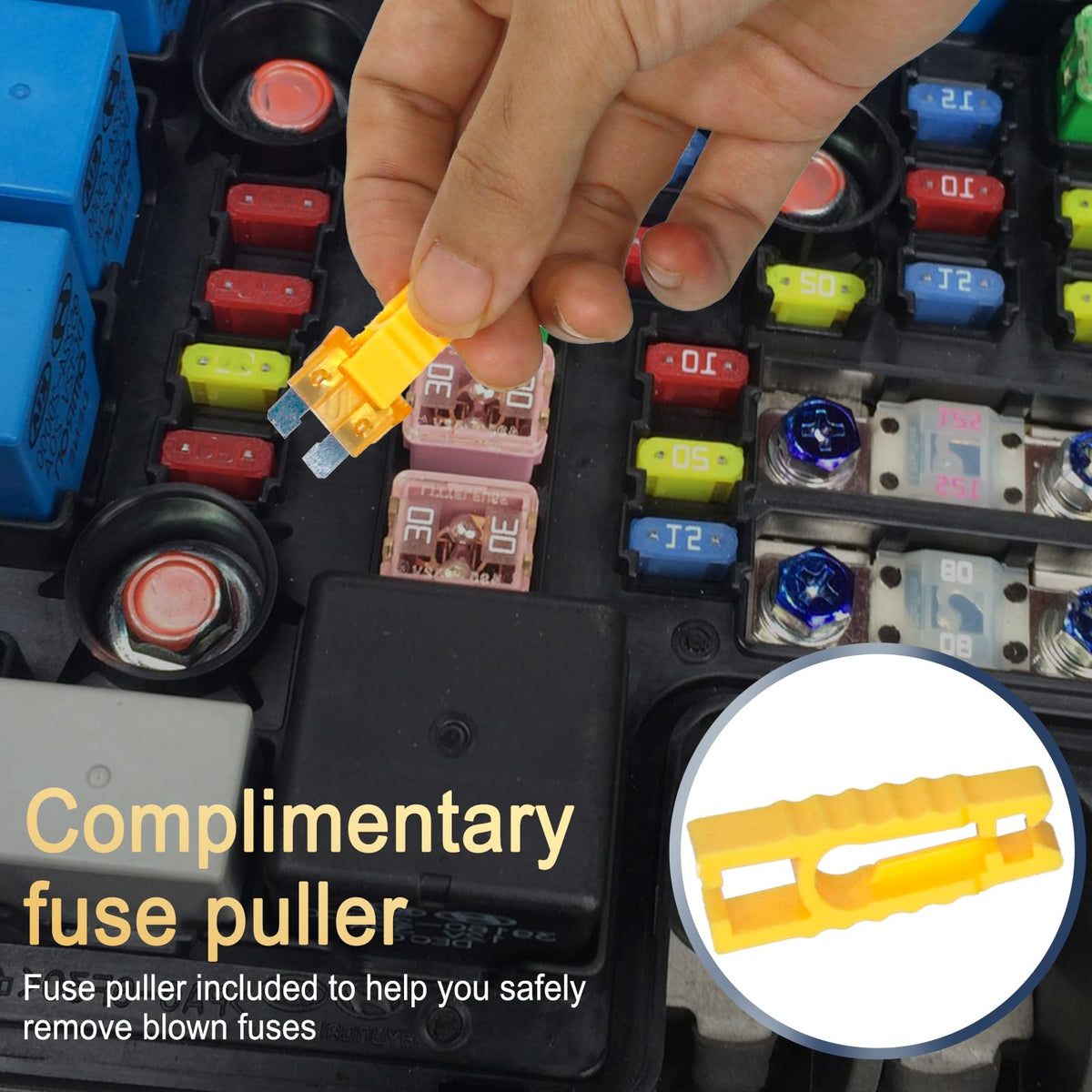 Tinrbip 1332 Pcs Car Fuse Kit – 11 Specifications, 680 Mini, 520 Standard, 132 Micro Fuses + Puller