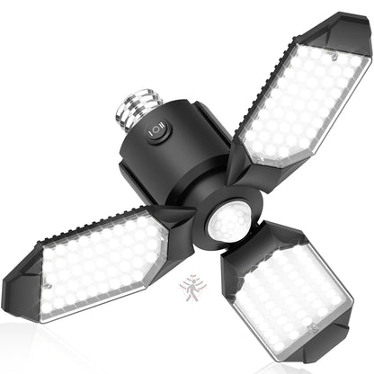 Toberich Motion Sensor Garage Light – 8000LM LED, 6500K, 3 Modes, Easy Install