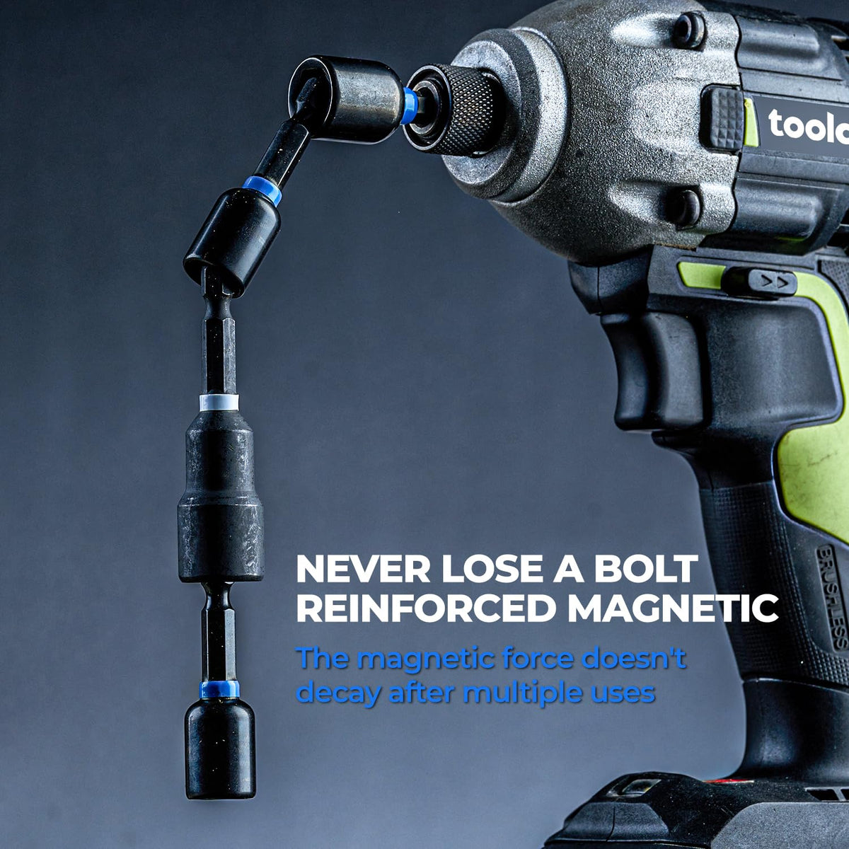 toolant 34 Piece Magnetic Nut Driver Set for Impact Drivers | Deep Nut Drivers & Socket Adapters