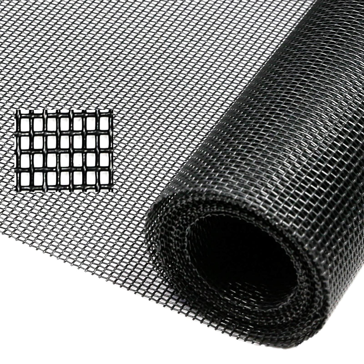 Tooltriz Pet Proof Window Screen Replacement — 39"W x 100"L, Upgraded Thick Charcoal Mesh