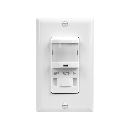 TOPGREENER Occupancy Sensor Switch with CDS Learning – No Neutral/No Ground, 200W Incandescent / 150W LED