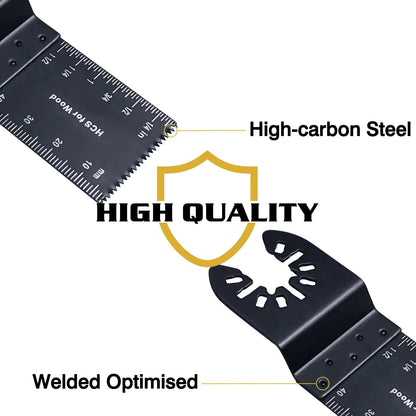 TrivdPro 50Pcs Oscillating Saw Blades — Universal Wood, Metal & Plastic Multitool Kit