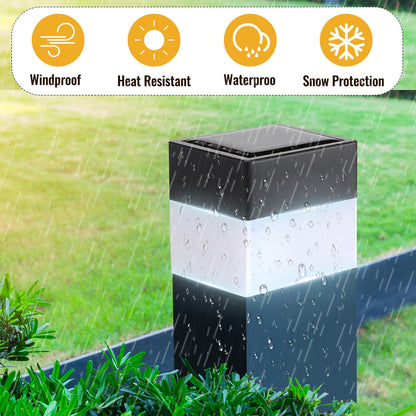 Tujoe 20 Pack Solar Fence Post Cap Lights 2x2 in White | Outdoor DIY Post Lighting