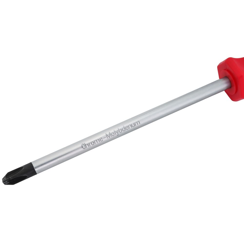 TUSK JIS Screwdriver Set - 4-Piece #0-3 | Magnetic Tips, Ergonomic Grips