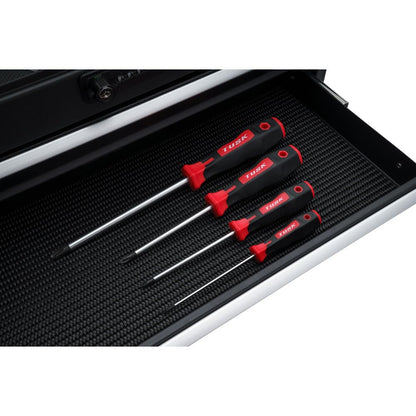 TUSK JIS Screwdriver Set - 4-Piece #0-3 | Magnetic Tips, Ergonomic Grips