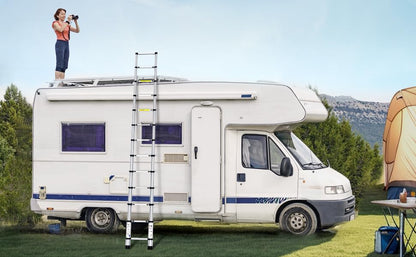 UC UP CLIMBER Telescoping Ladder 12.5 ft – Heavy Duty 330 lbs, Multi-Purpose Extension Ladder