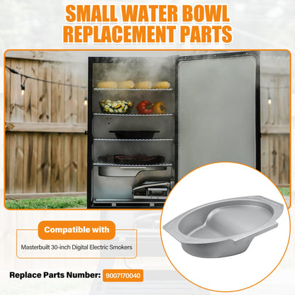 UHEGDRR Small Water Bowl Replacement for Masterbuilt 30-Inch Smoker