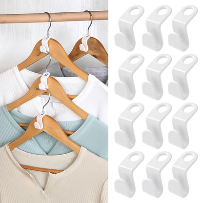 UNEFCYC 50 PCS Space Saving Hanger Connectors | Heavy-Duty Closet Organizer