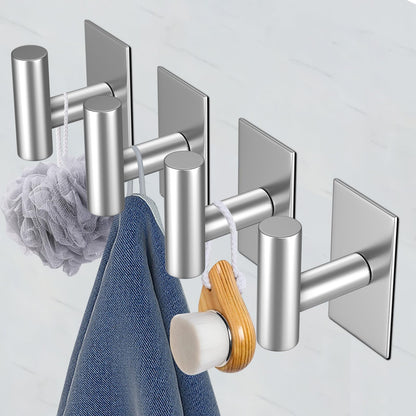 VAEHOLD Wall Hooks 6-Pack | Heavy-Duty Adhesive Hooks for Kitchen, Closet & More