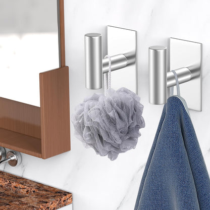 VAEHOLD Wall Hooks 6-Pack | Heavy-Duty Adhesive Hooks for Kitchen, Closet & More