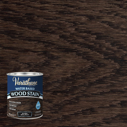 Varathane 381119 Water Based Wood Stain – Dark Walnut, 1-Coat Coverage
