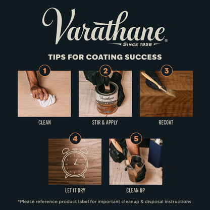 Varathane Oil-Based Ultimate Polyurethane, Quart – Semi-Gloss Finish, Fast-Drying